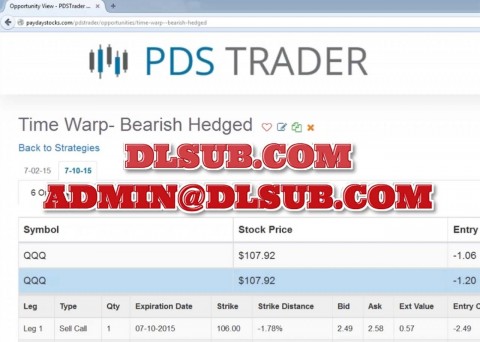 Pay Day Stocks PDS Trader System Strategies and Pay Day Stocks Overview